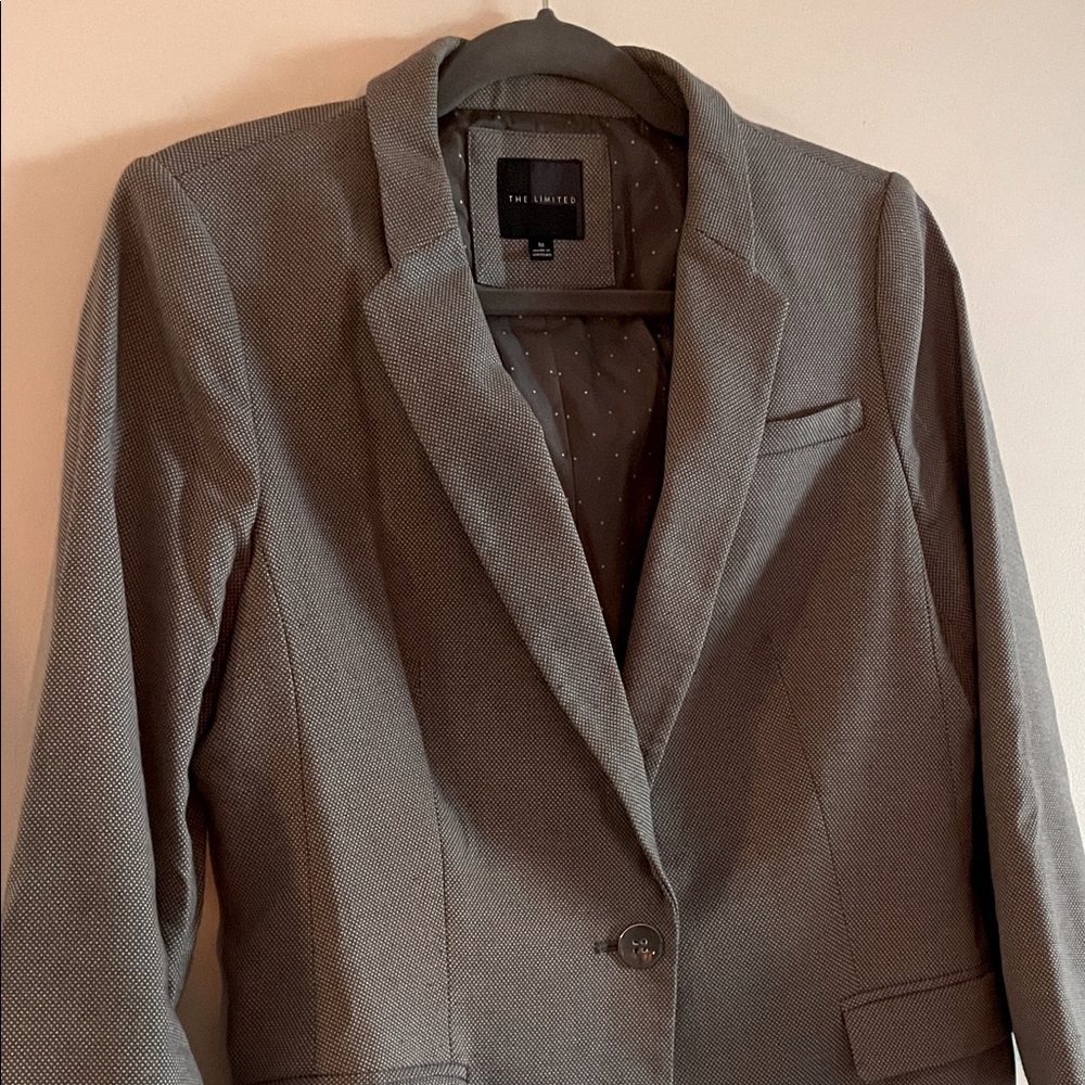 The Limited Charcoal Gray Blazer